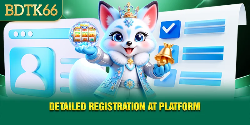 Detailed registration at platform